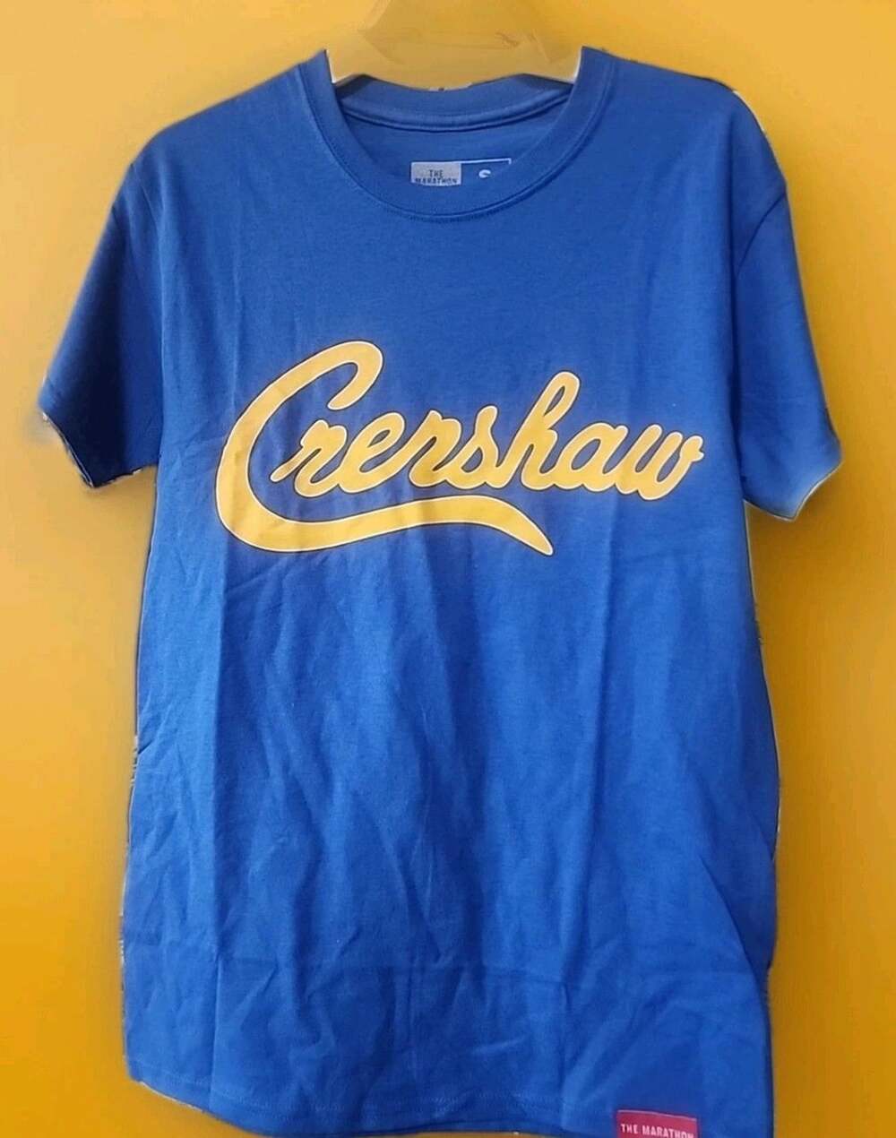 NWT The Marathon Clothing Crenshaw Tshirt Blue Small D30 Excellent Streetwear